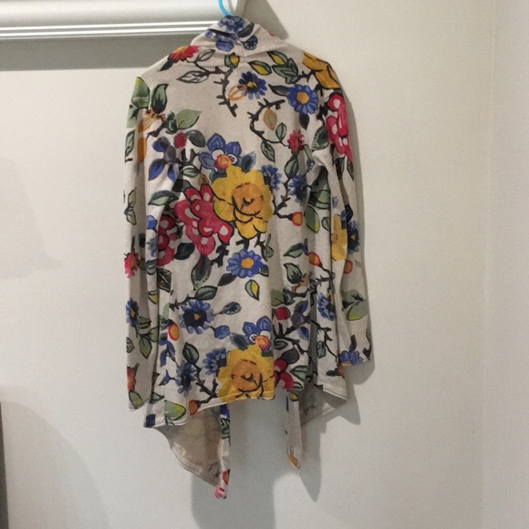 Anthropologie Floral Cardigan - Picture 3 of 4